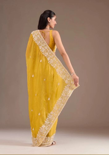 Designer Embroidery Codding Saree with Sequin Work
