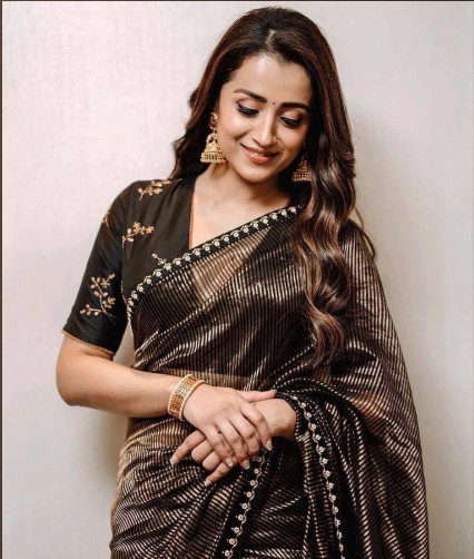 Designer Tissue Saree with Embroidered Blouse