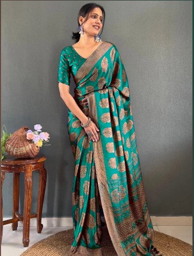 Soft Moss Lightweight Printed Saree