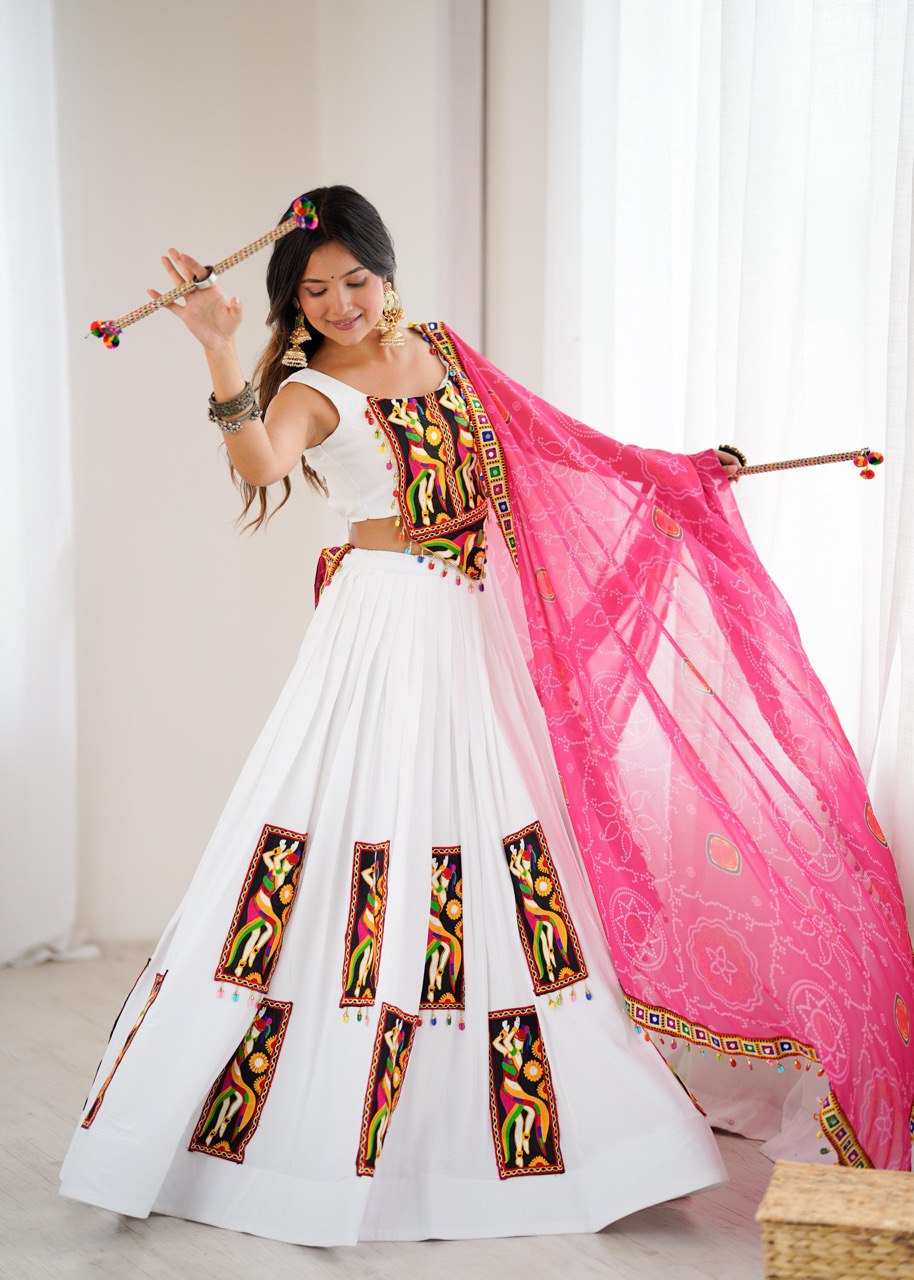 New Launch Navratri Special Havy Rayon Lehenga Choli